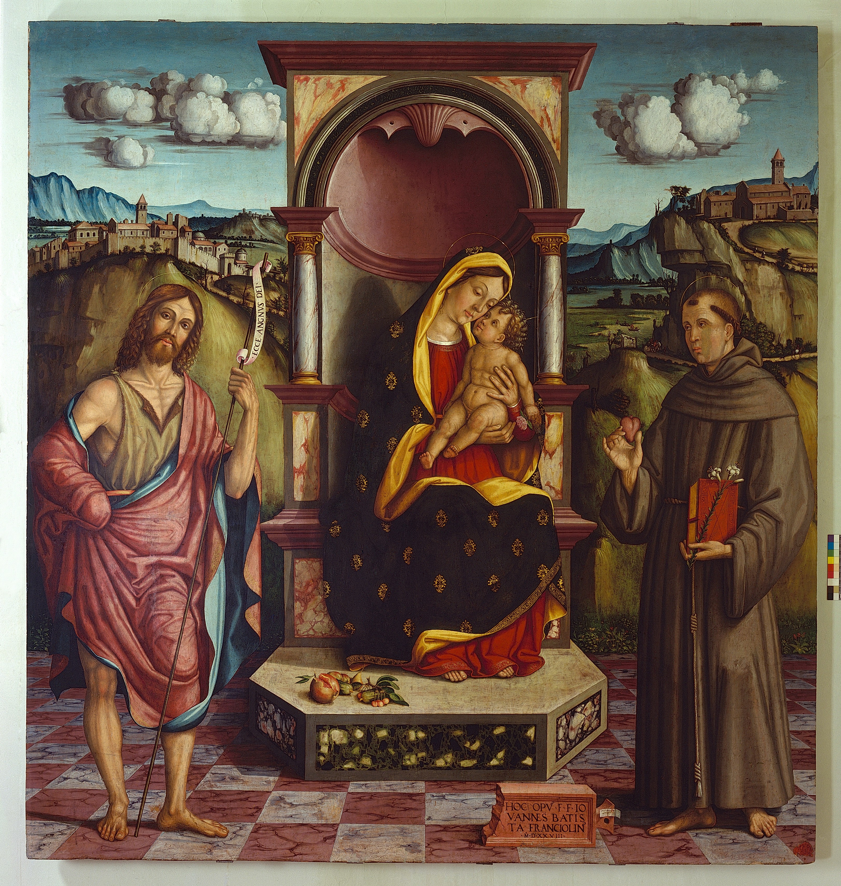 Madonna in trono con Bambino e i Santi Giovanni Battista e Antonio da Padova