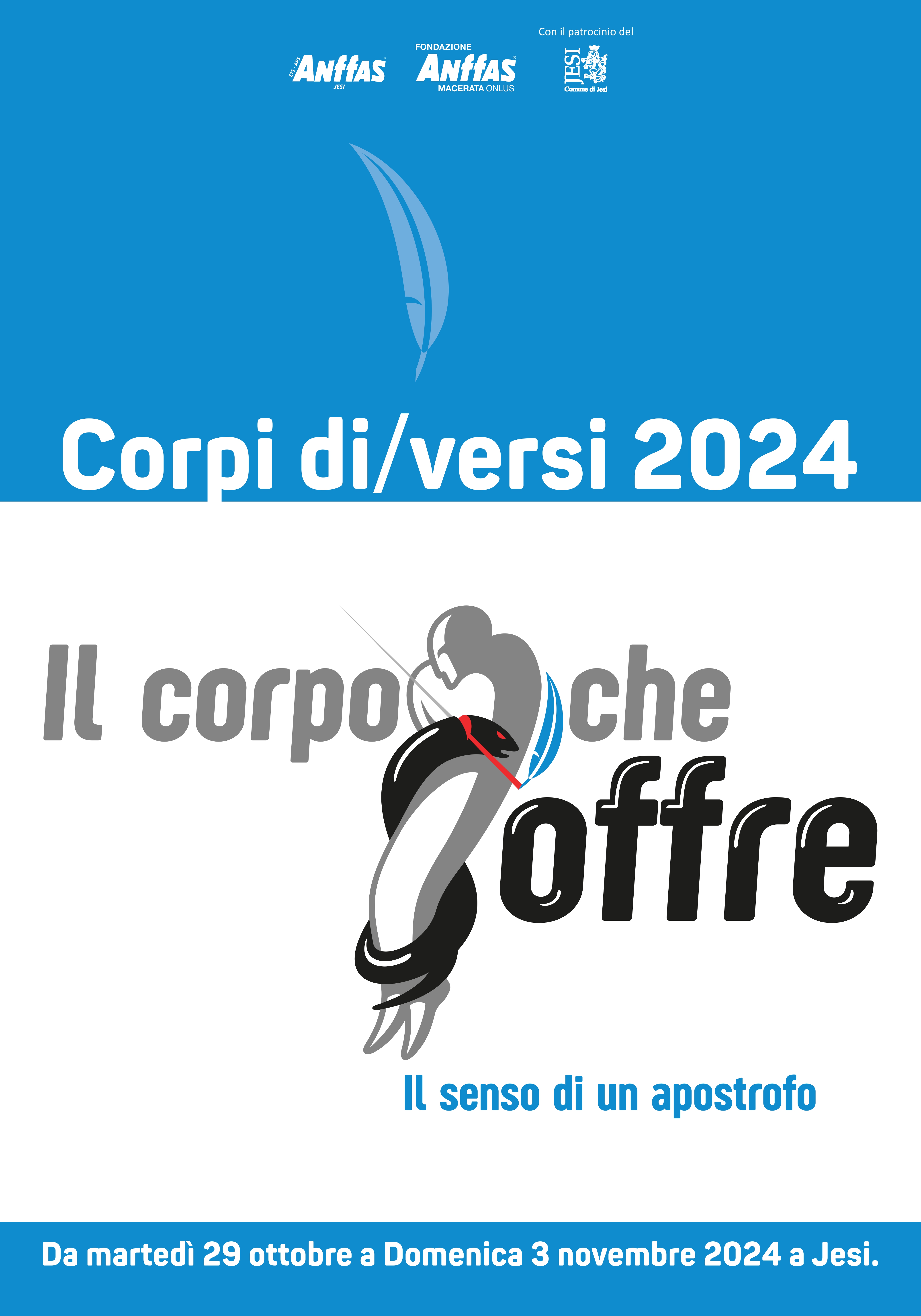 Locandina Corpi di/versi 2024