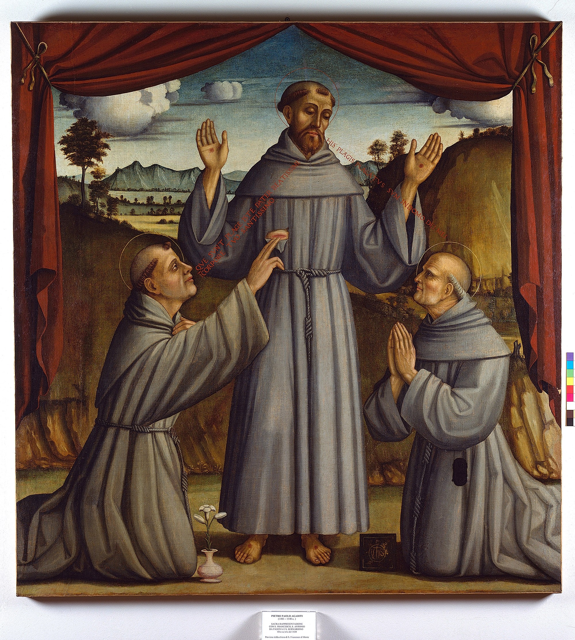 San Francesco, Sant'Antonio da Padova e San Bernardino