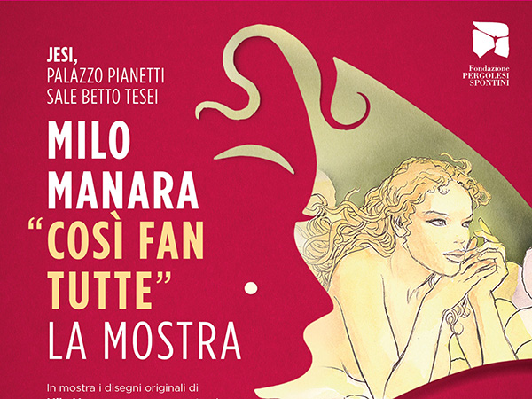 Manifesto della mostra di Milo Manara 