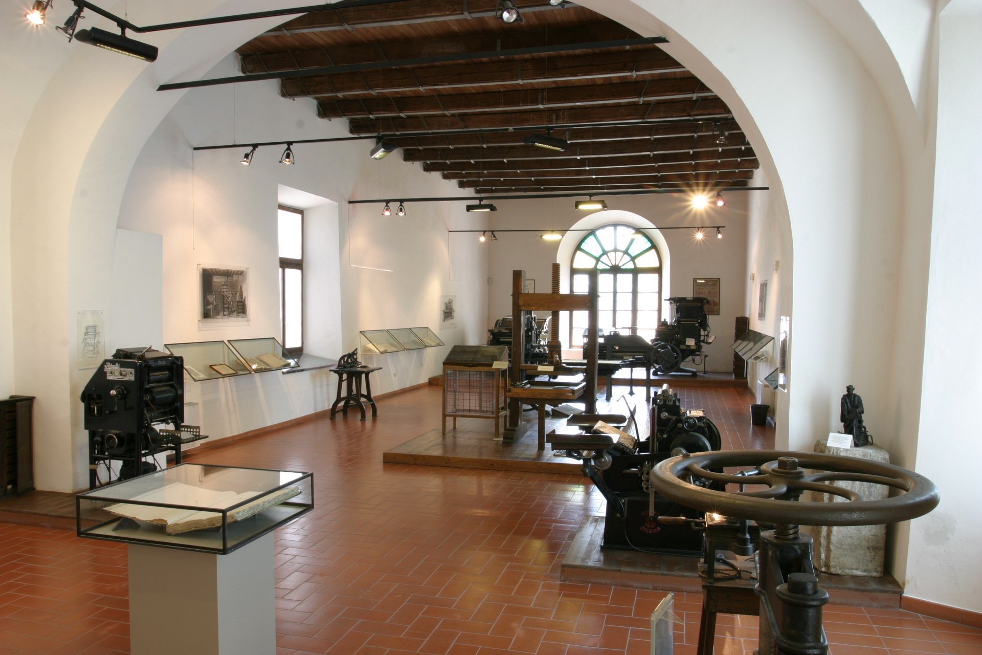 Exhibition area in the Printing Museum